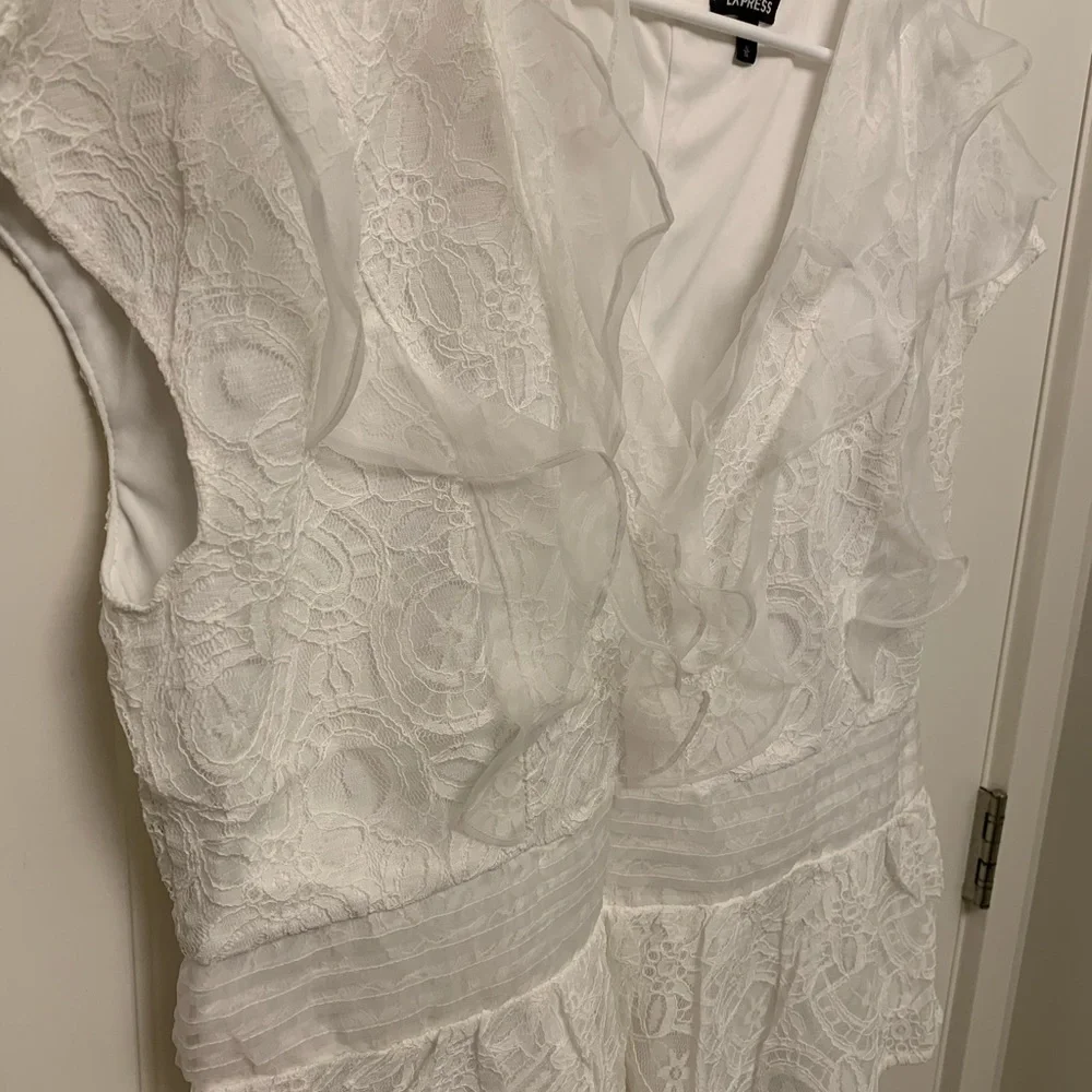 White Ruffle Top - Picture 3 of 3